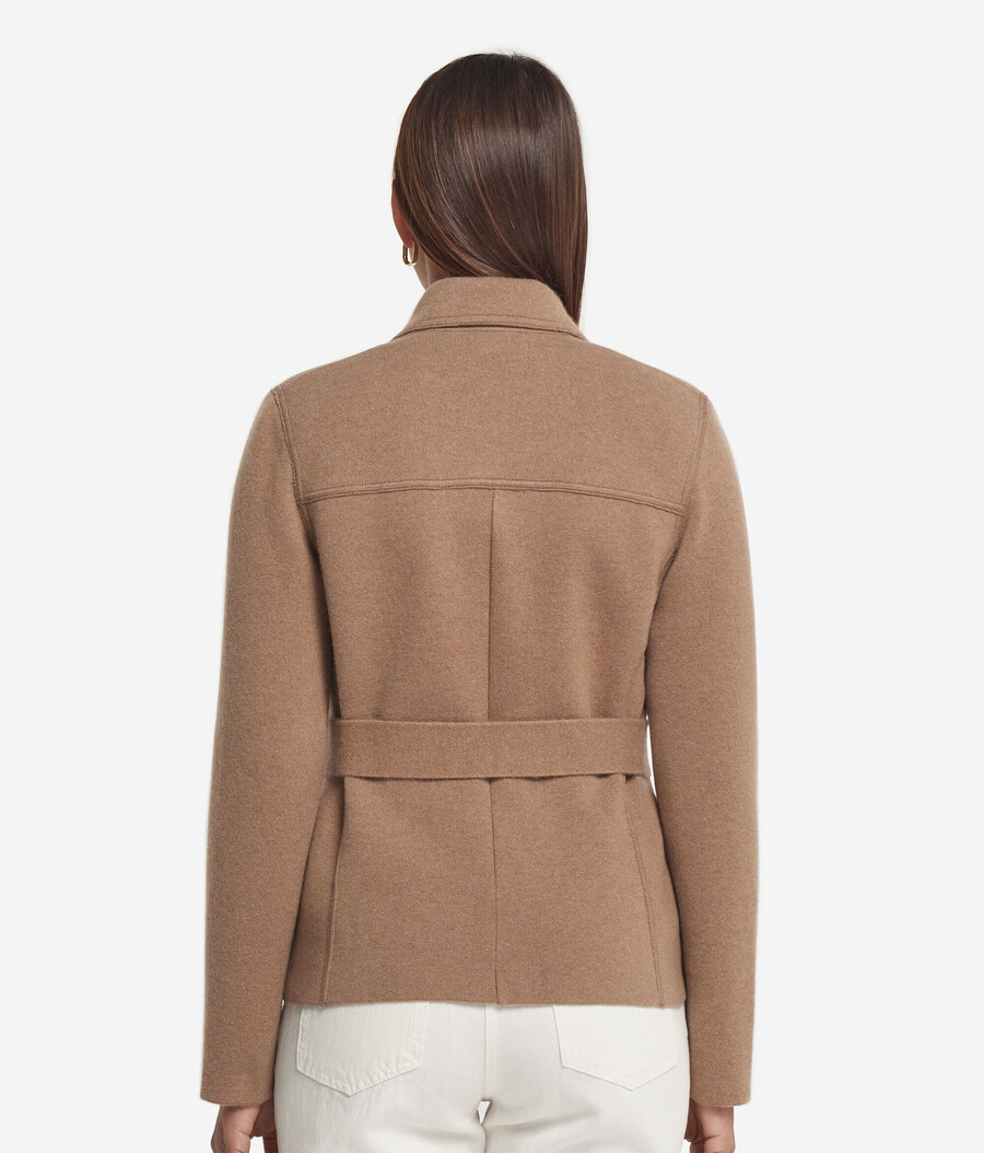 giacca biker in cashmere ultramorbido