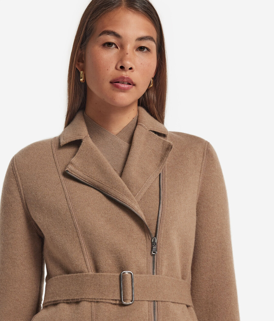 giacca biker in cashmere ultramorbido