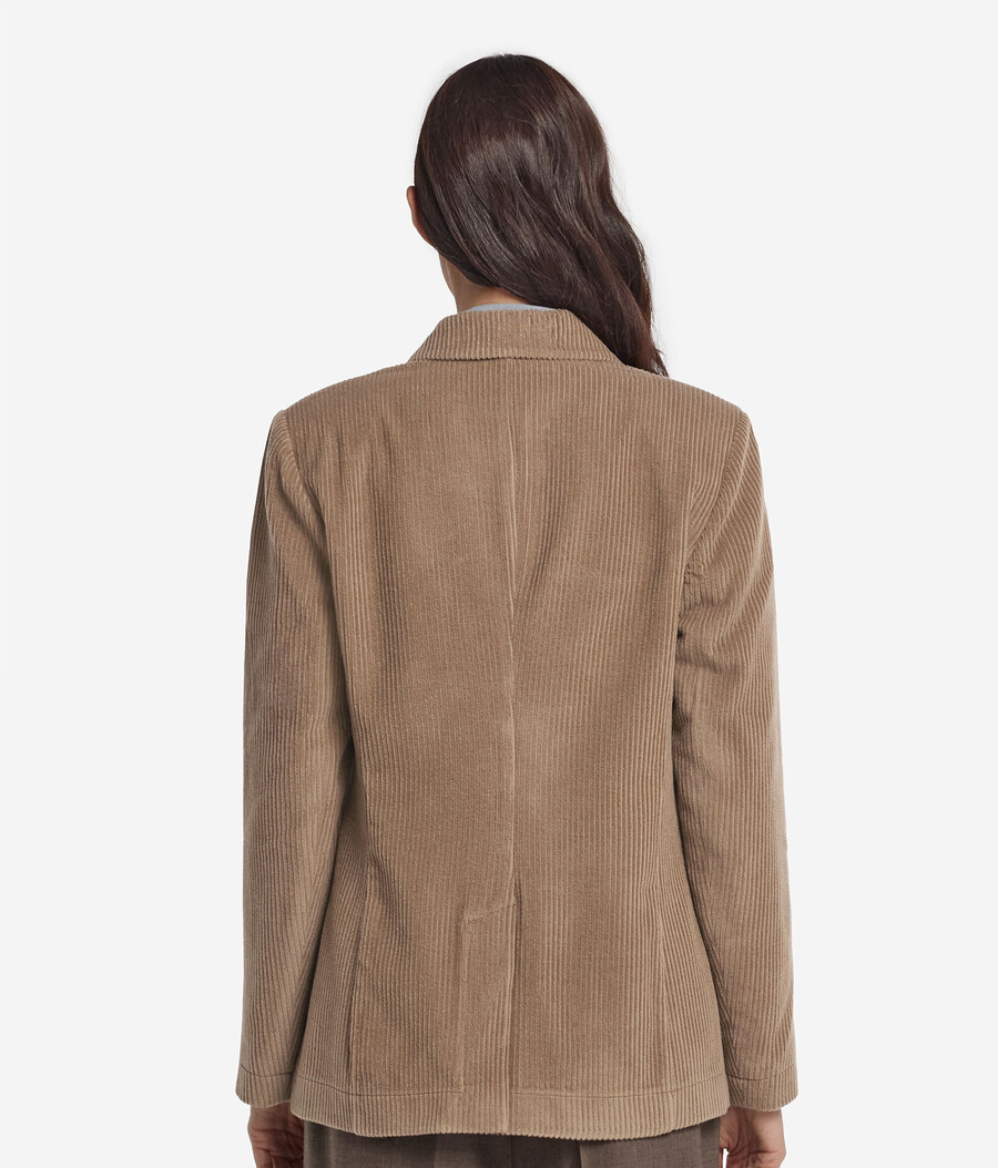 giacca in velluto di lana e cashmere
