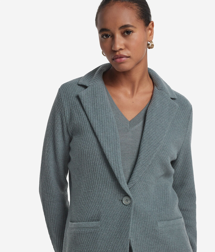 giacca in lana e cashmere con revers