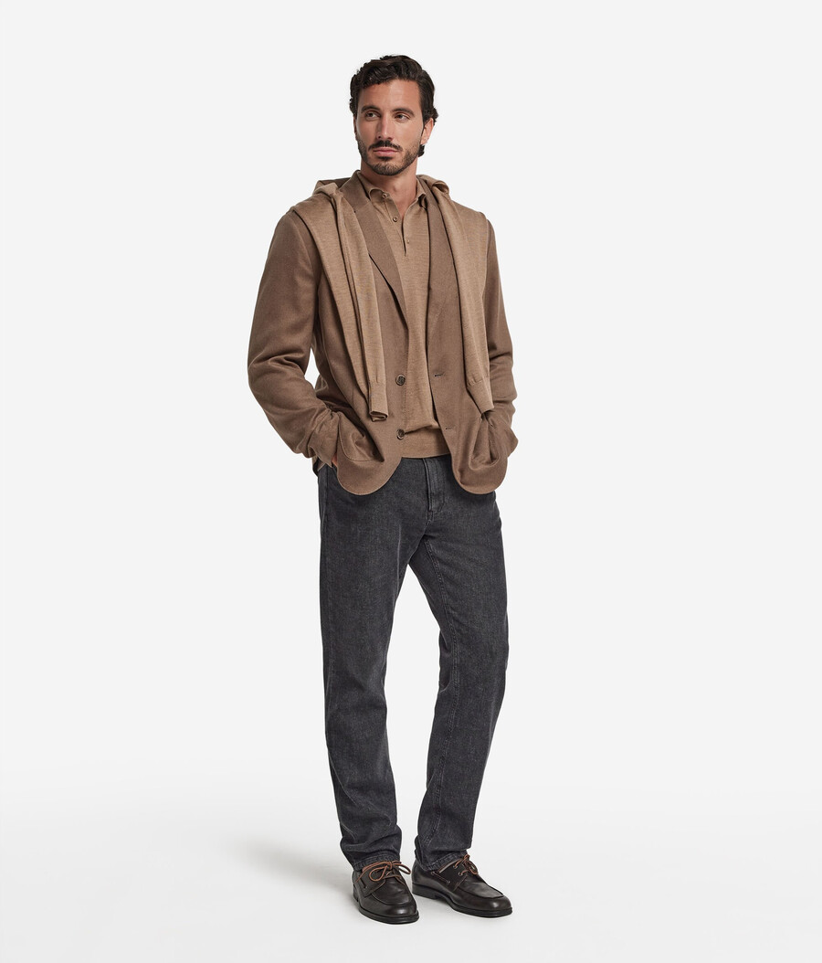 giacca in cashmere e seta