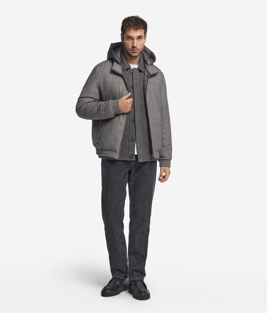 giacca reversibile in seta e cashmere