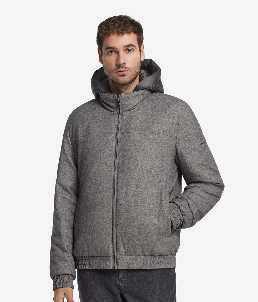 giacca reversibile in seta e cashmere