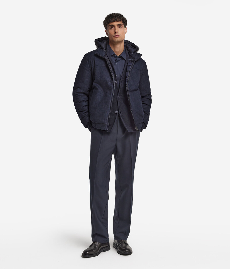 giacca reversibile in seta e cashmere