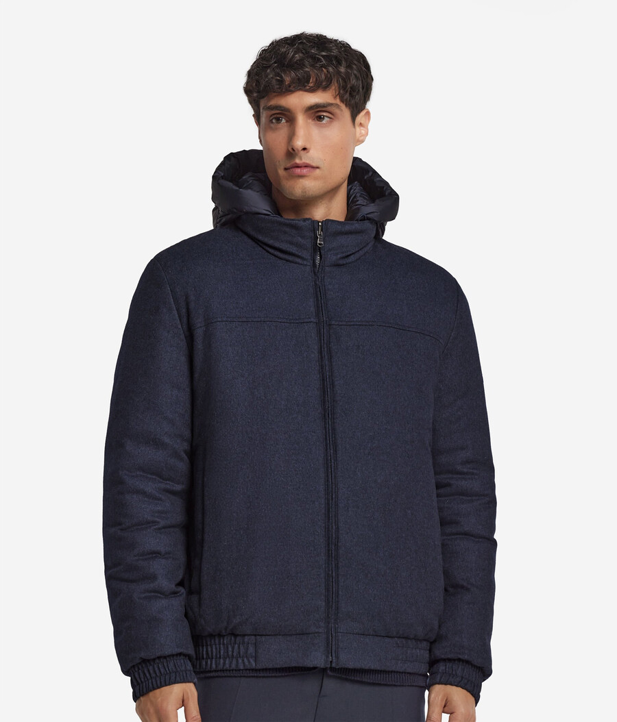 giacca reversibile in seta e cashmere