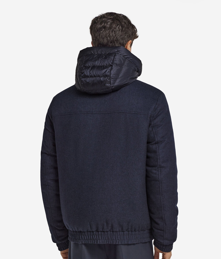 giacca reversibile in seta e cashmere
