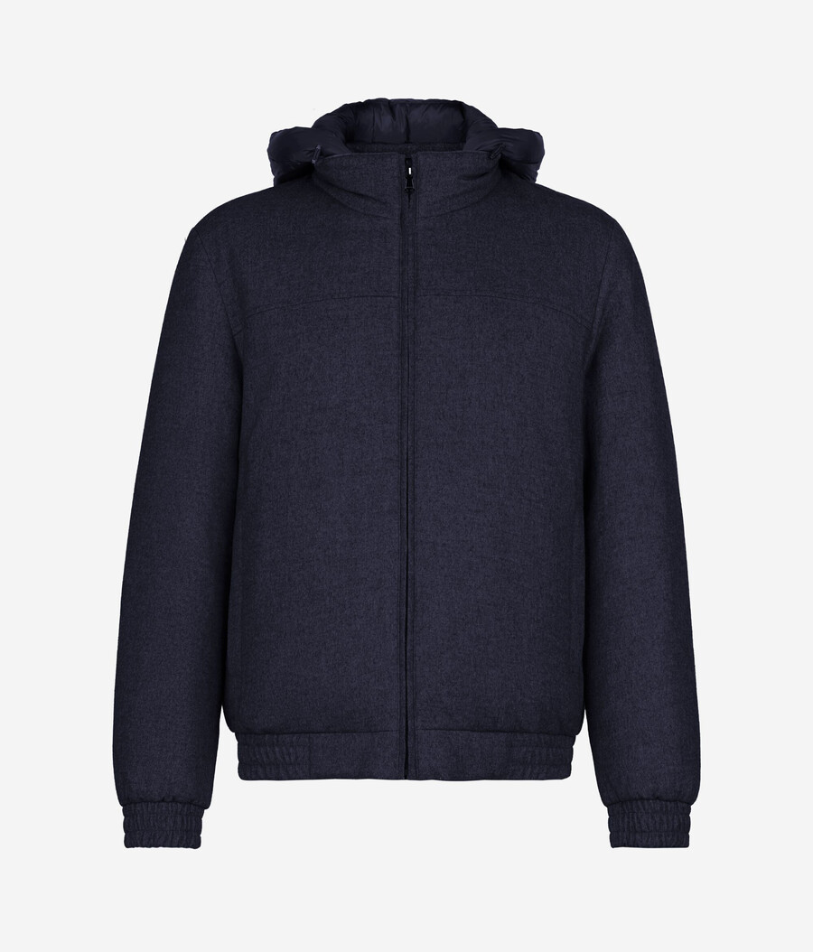 giacca reversibile in seta e cashmere