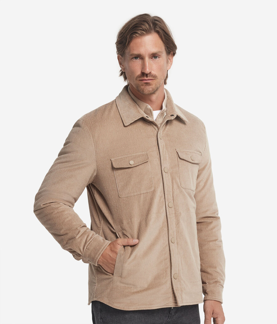 camicia in velluto di cotone