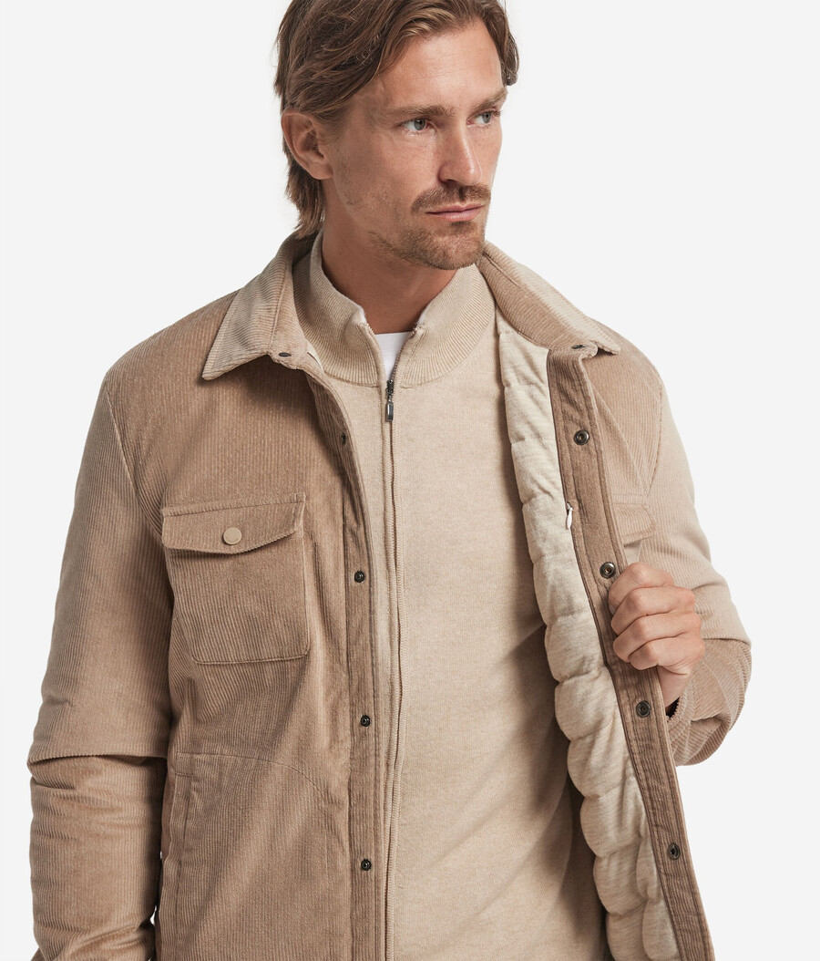 camicia in velluto di cotone