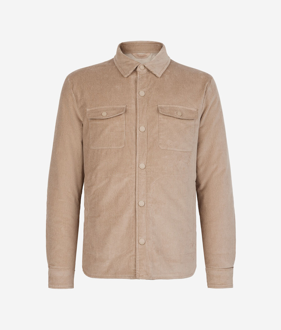 camicia in velluto di cotone