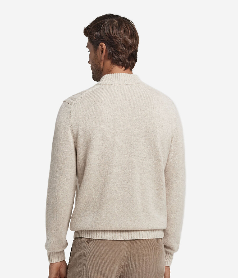 dolcevita con motivo pescatore in cashmere ultra morbido