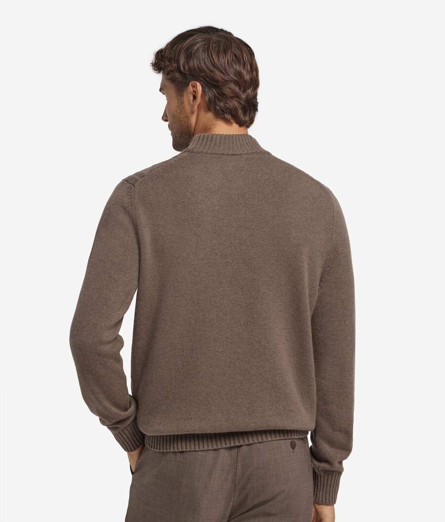 dolcevita con motivo pescatore in cashmere ultra morbido