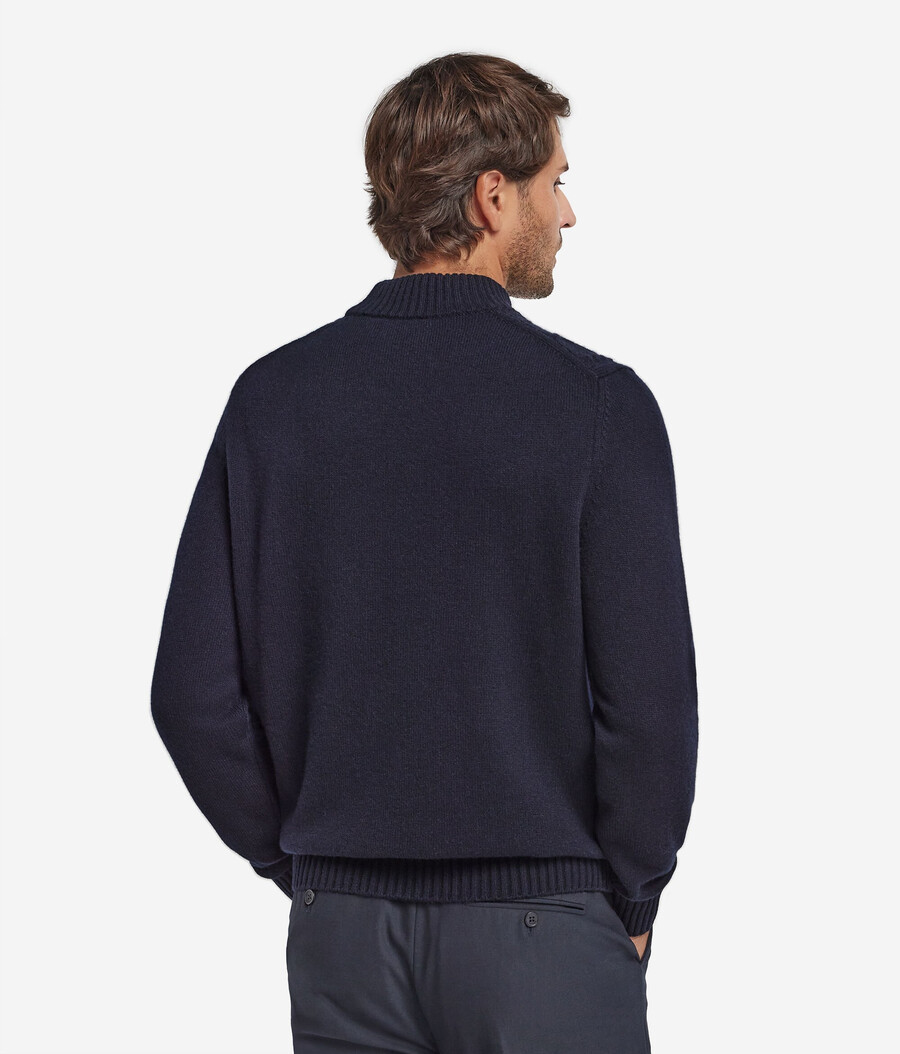 dolcevita con motivo pescatore in cashmere ultra morbido