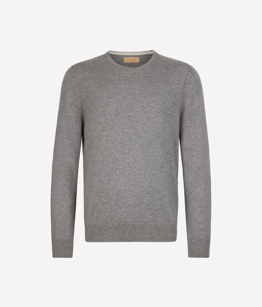 maglione girocollo in cashmere ultra morbido