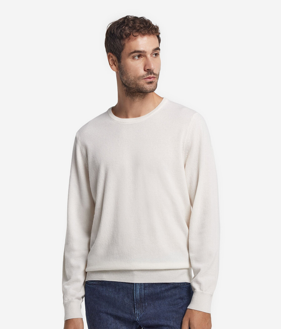 maglione girocollo in cashmere ultra morbido