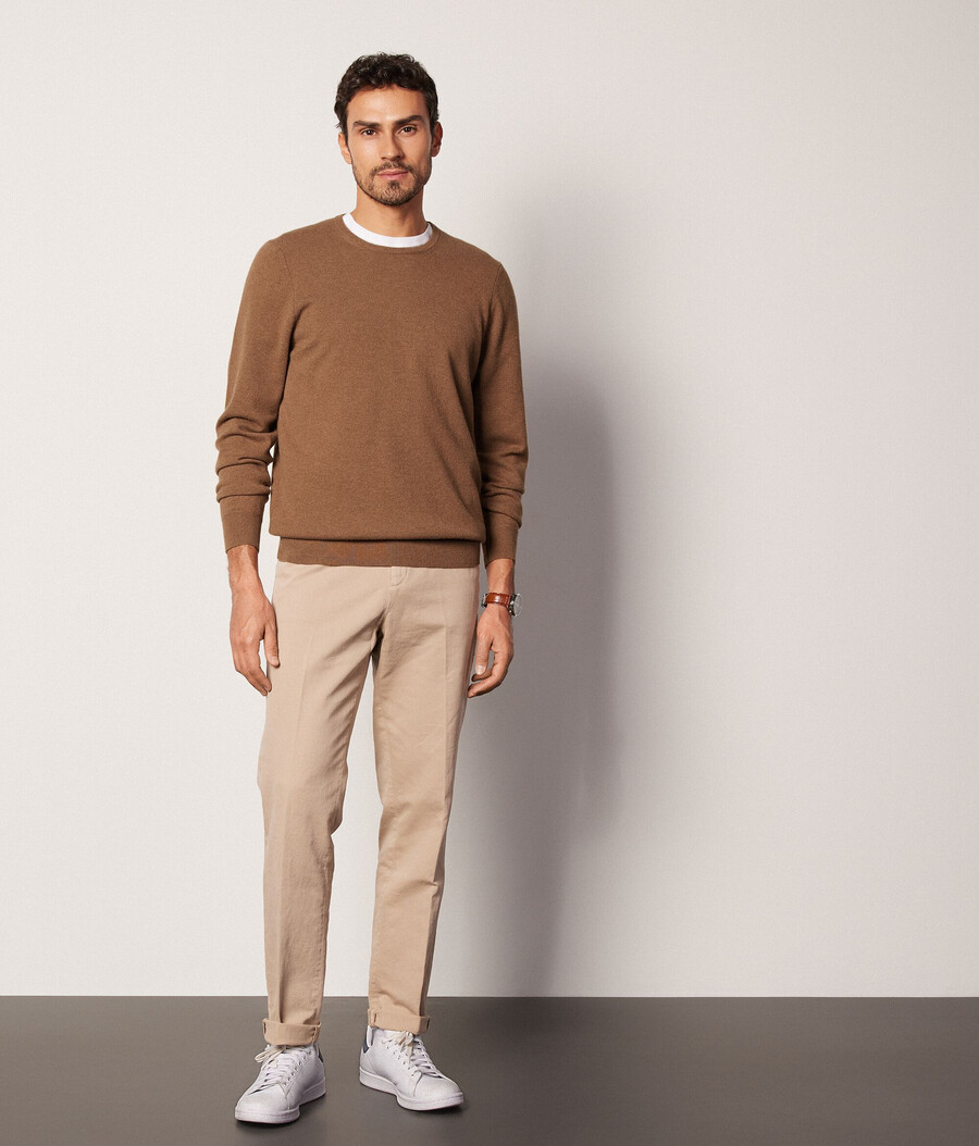 maglione girocollo in cashmere ultra morbido