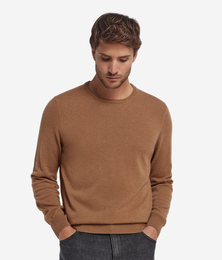 maglione girocollo in cashmere ultra morbido