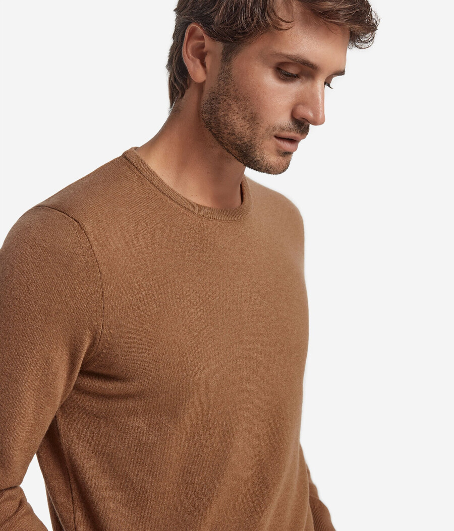maglione girocollo in cashmere ultra morbido