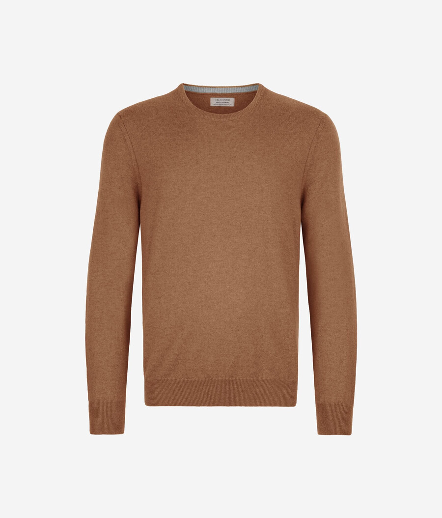 maglione girocollo in cashmere ultra morbido