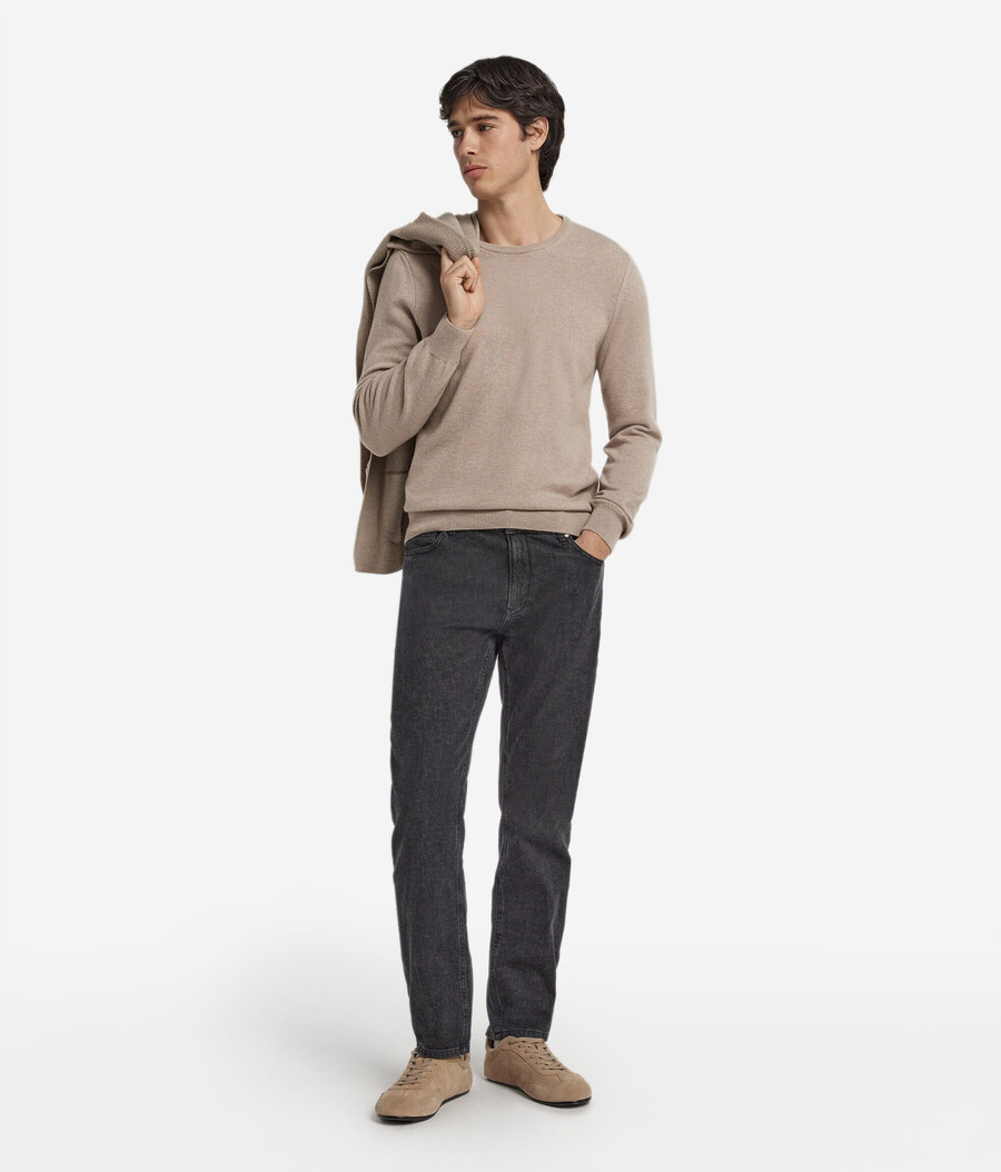 maglione girocollo in cashmere ultra morbido