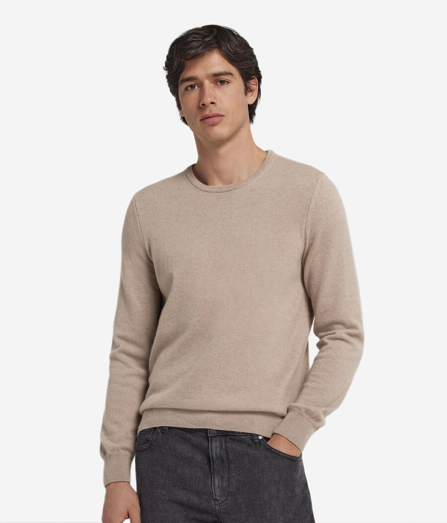 maglione girocollo in cashmere ultra morbido