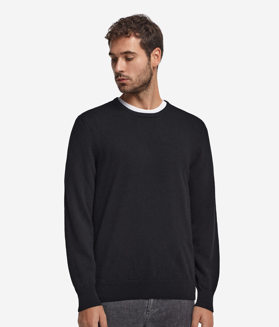 maglione girocollo in cashmere ultra morbido