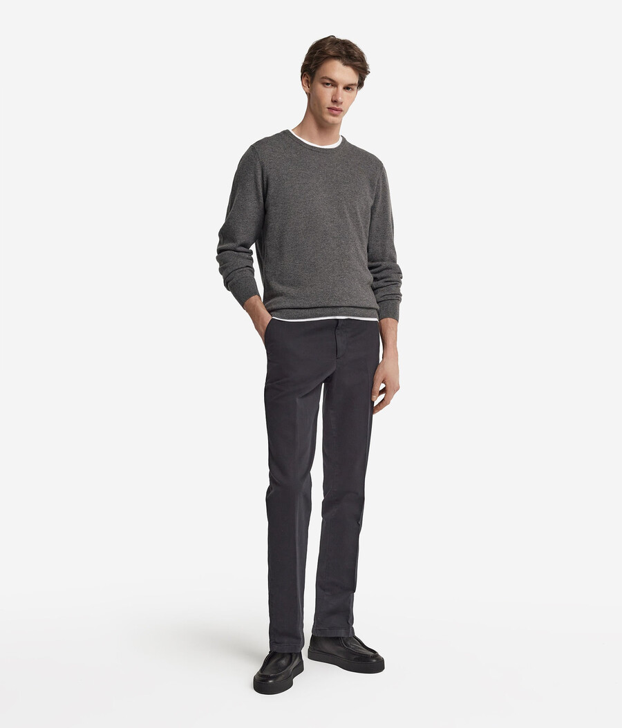maglione girocollo in cashmere ultra morbido