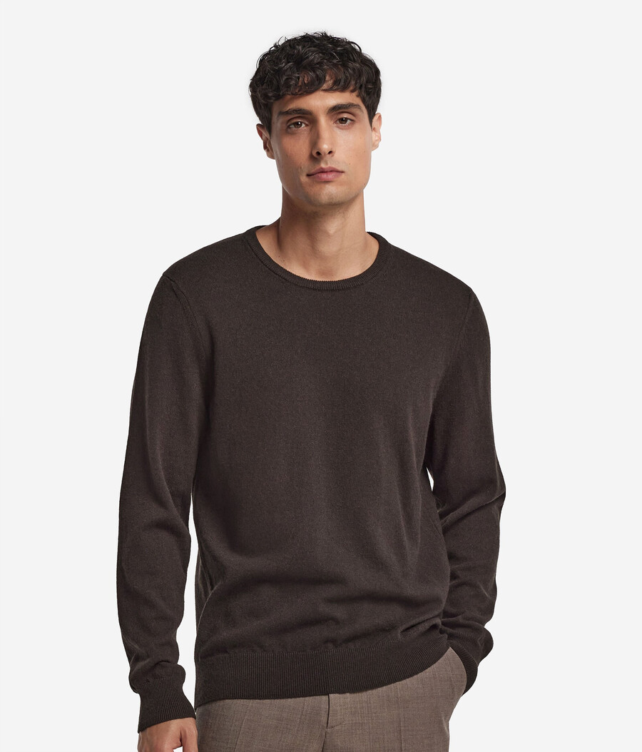 maglione girocollo in cashmere ultra morbido