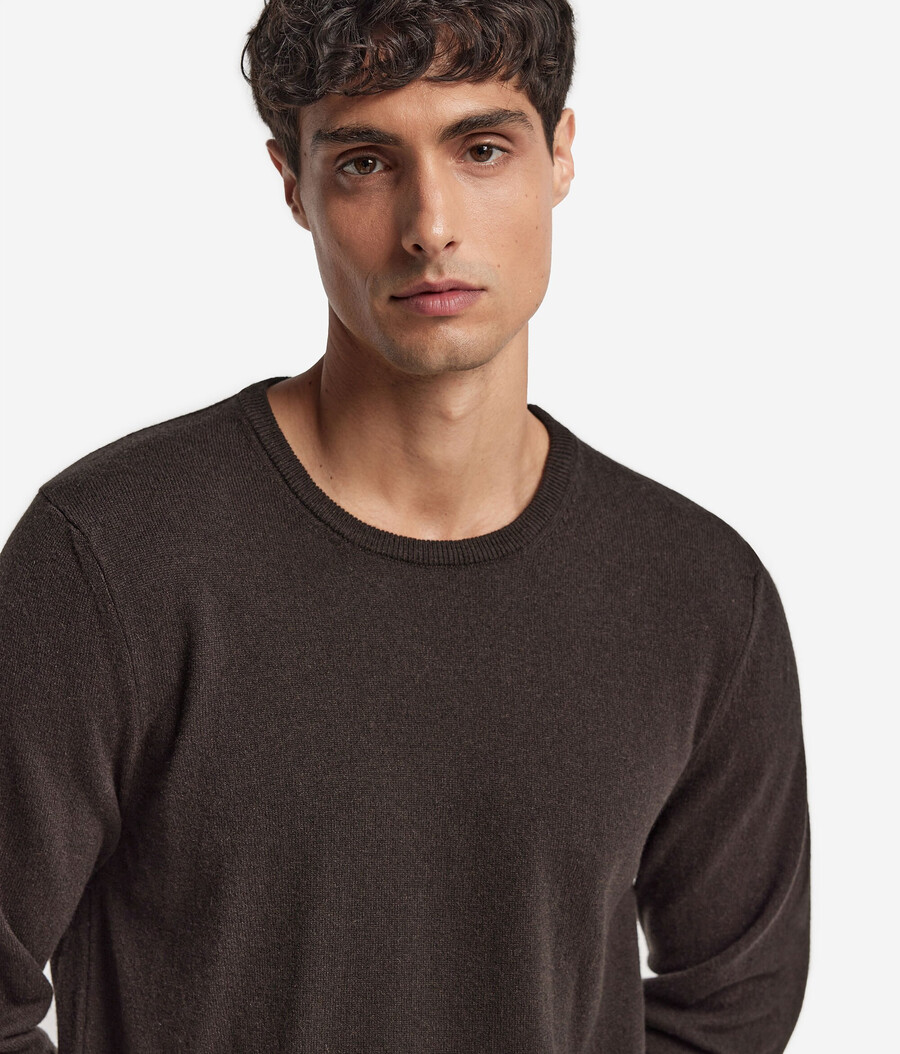 maglione girocollo in cashmere ultra morbido