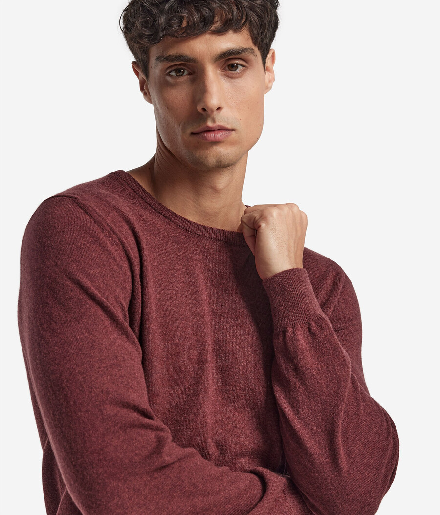 maglione girocollo in cashmere ultra morbido