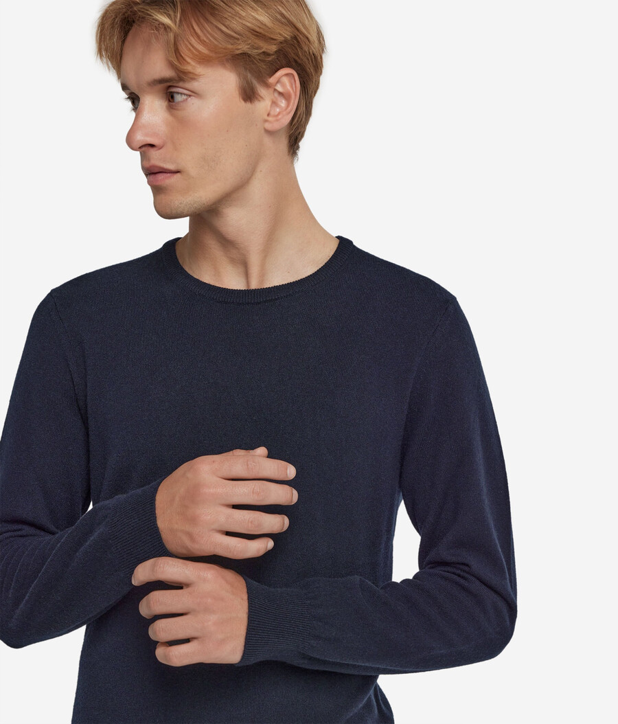 maglione girocollo in cashmere ultra morbido
