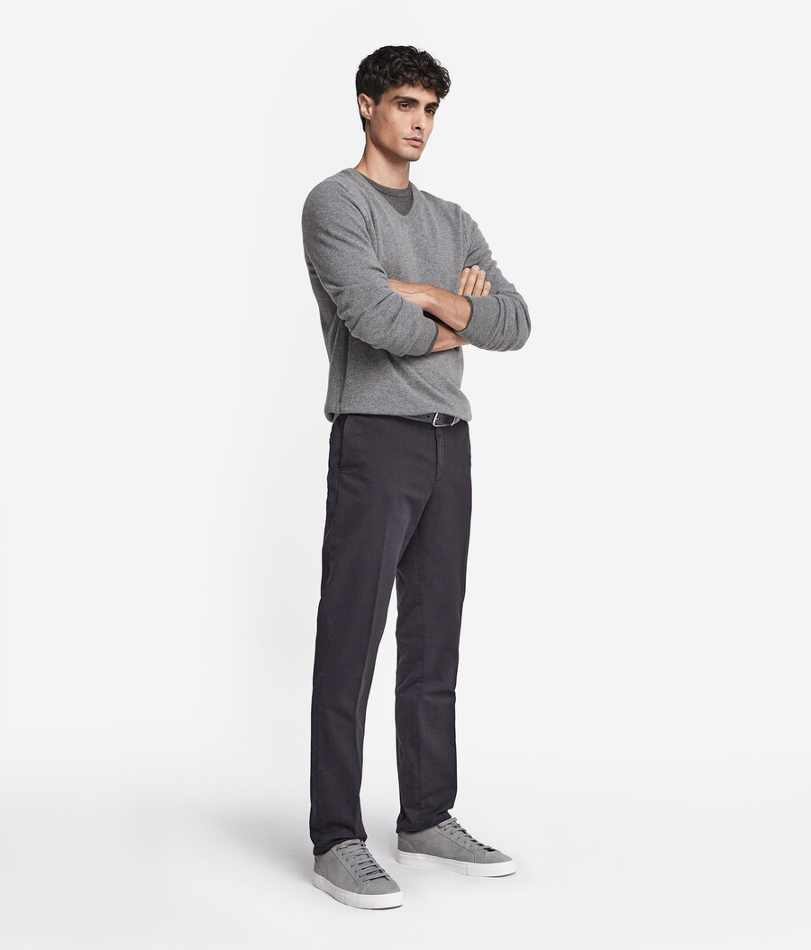 maglione con scollo a v in cashmere ultra morbido