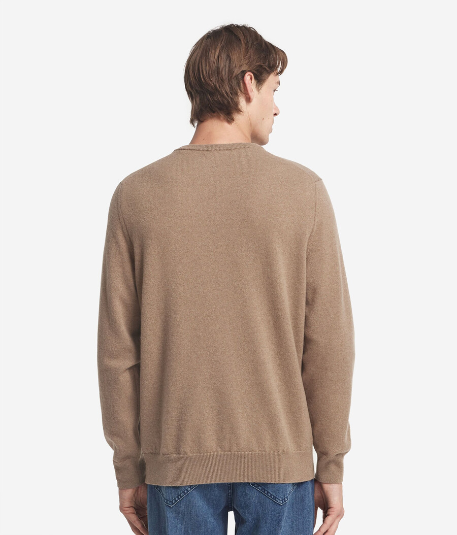 maglione con scollo a v in cashmere ultra morbido