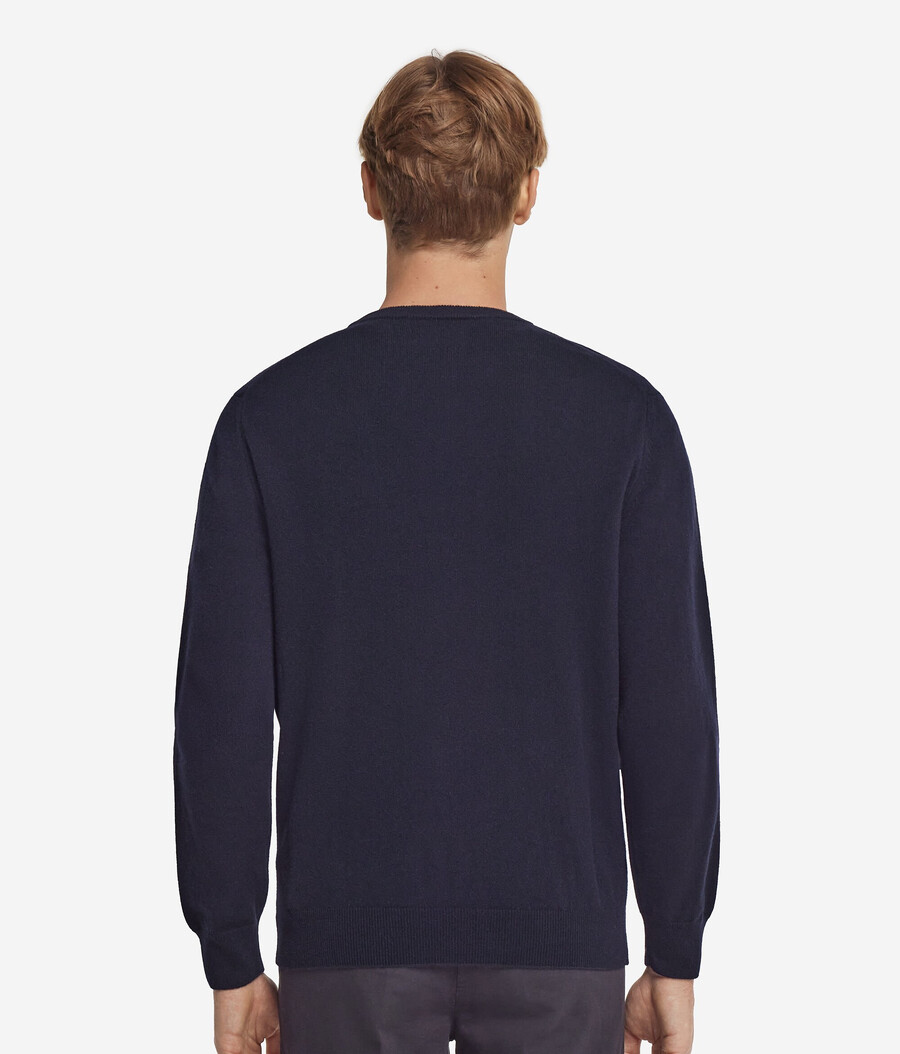 maglione con scollo a v in cashmere ultra morbido