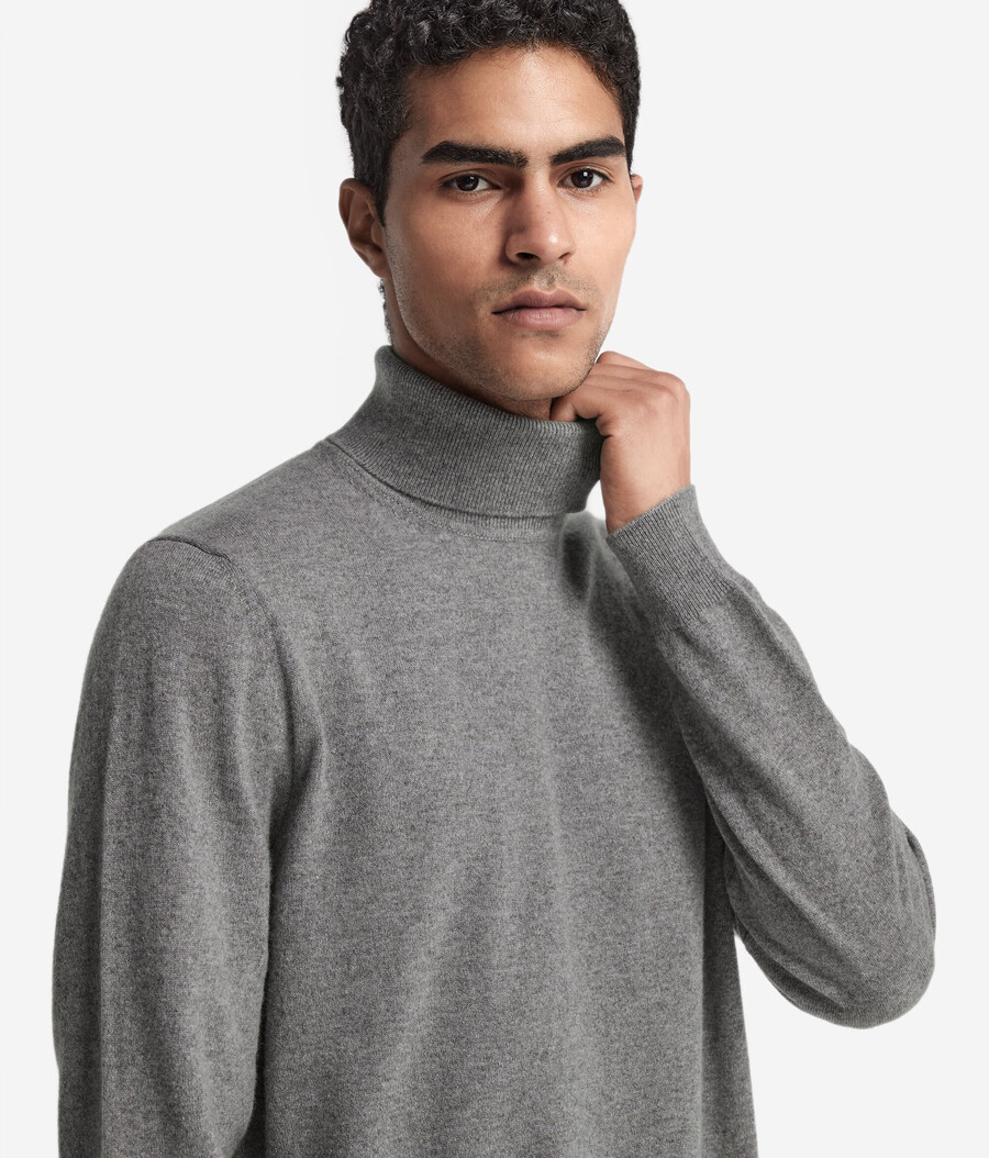 maglione a collo alto in cashmere ultra morbido