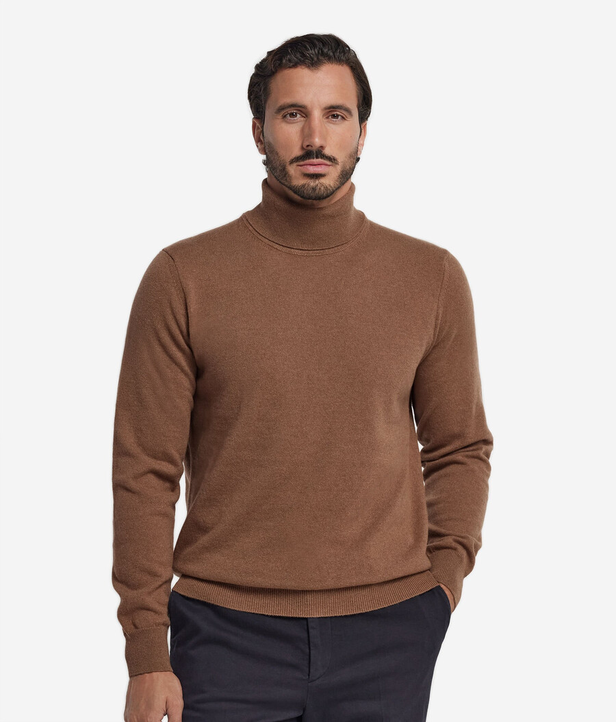 maglione a collo alto in cashmere ultra morbido
