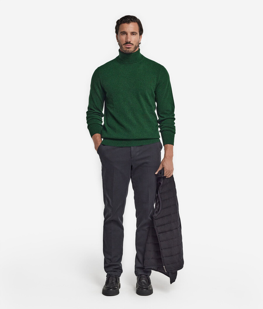 maglione a collo alto in cashmere ultra morbido