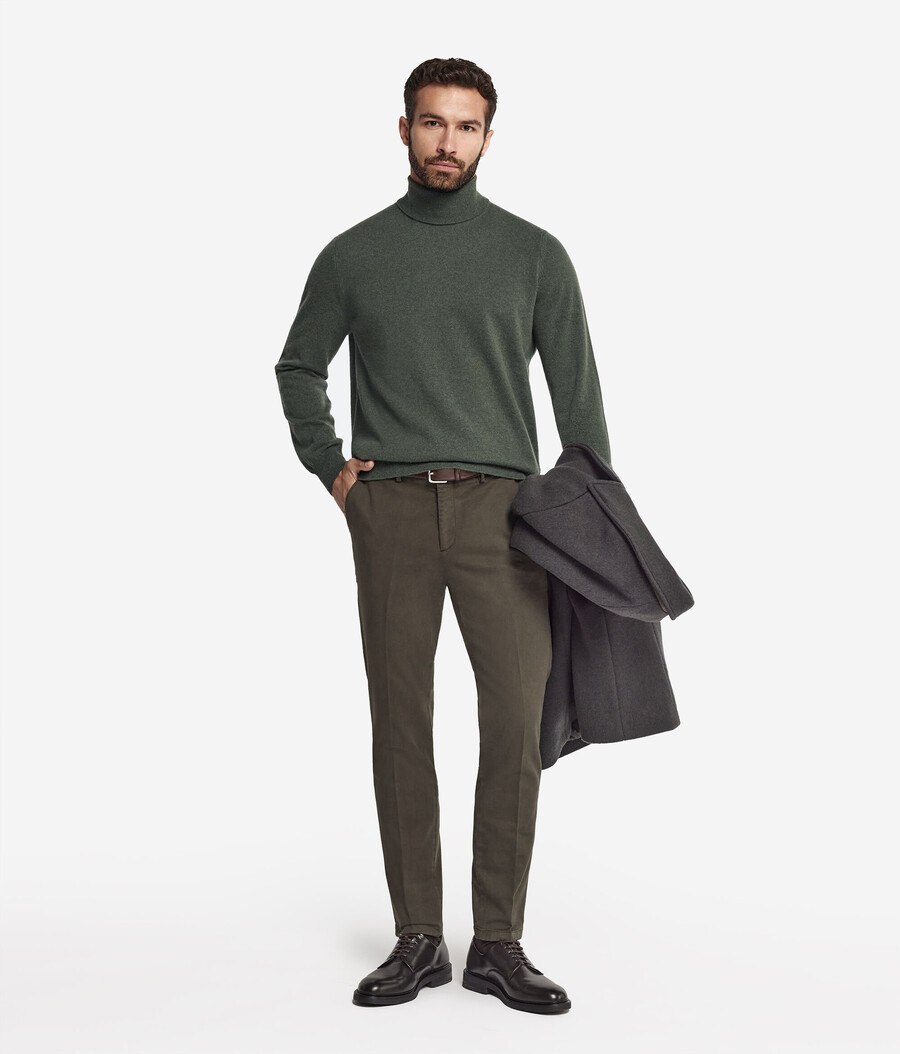 maglione a collo alto in cashmere ultra morbido