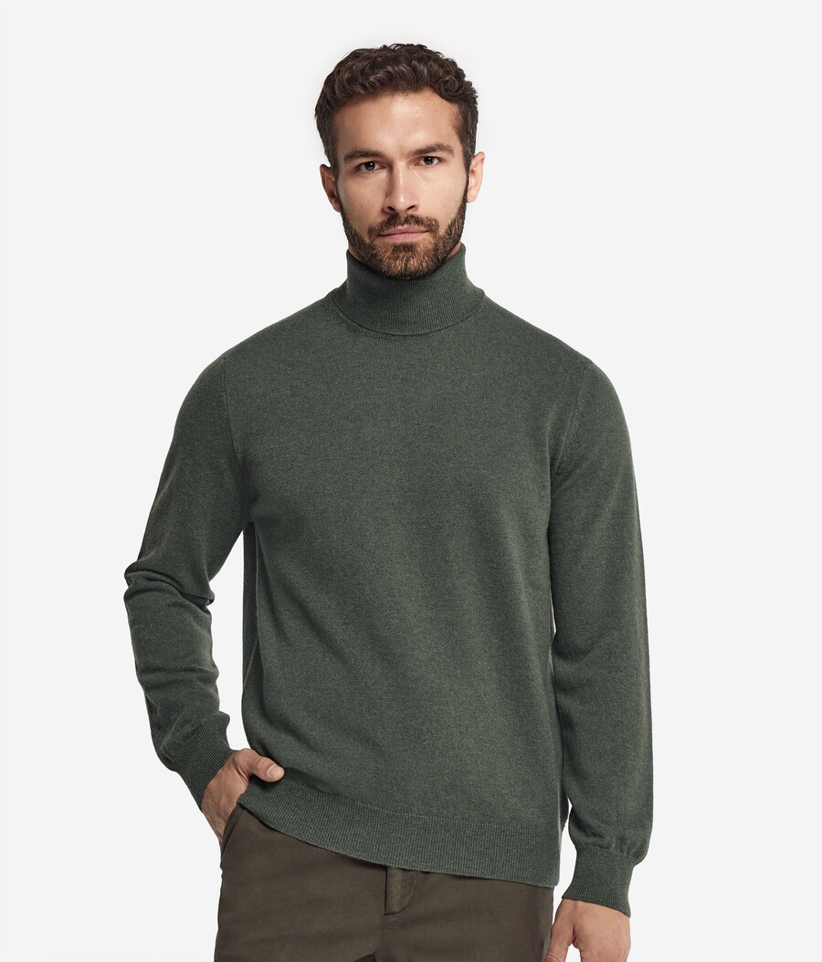 maglione a collo alto in cashmere ultra morbido