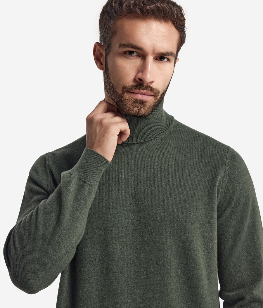 maglione a collo alto in cashmere ultra morbido