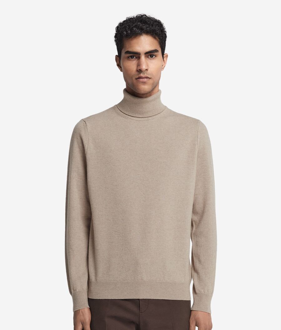 maglione a collo alto in cashmere ultra morbido
