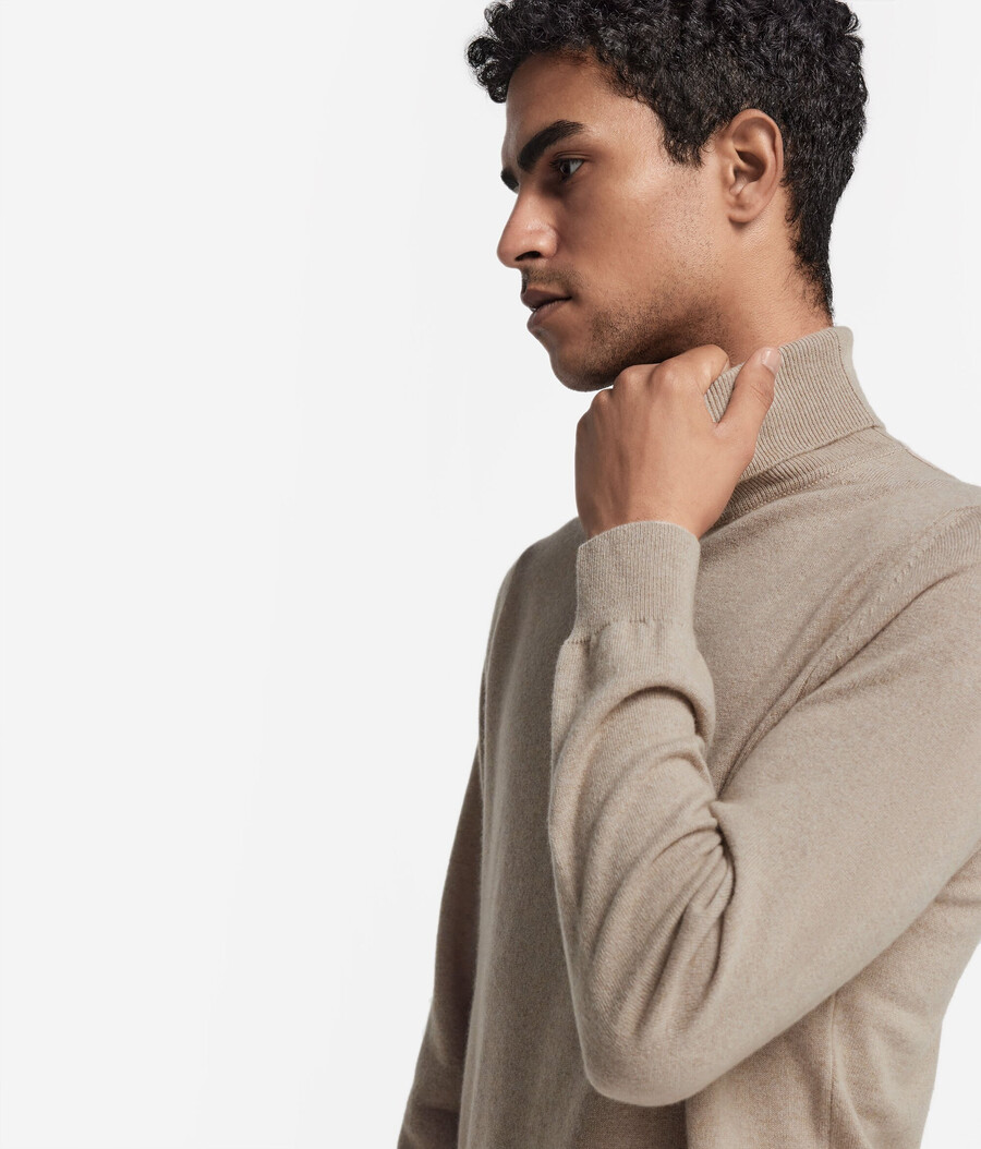 maglione a collo alto in cashmere ultra morbido