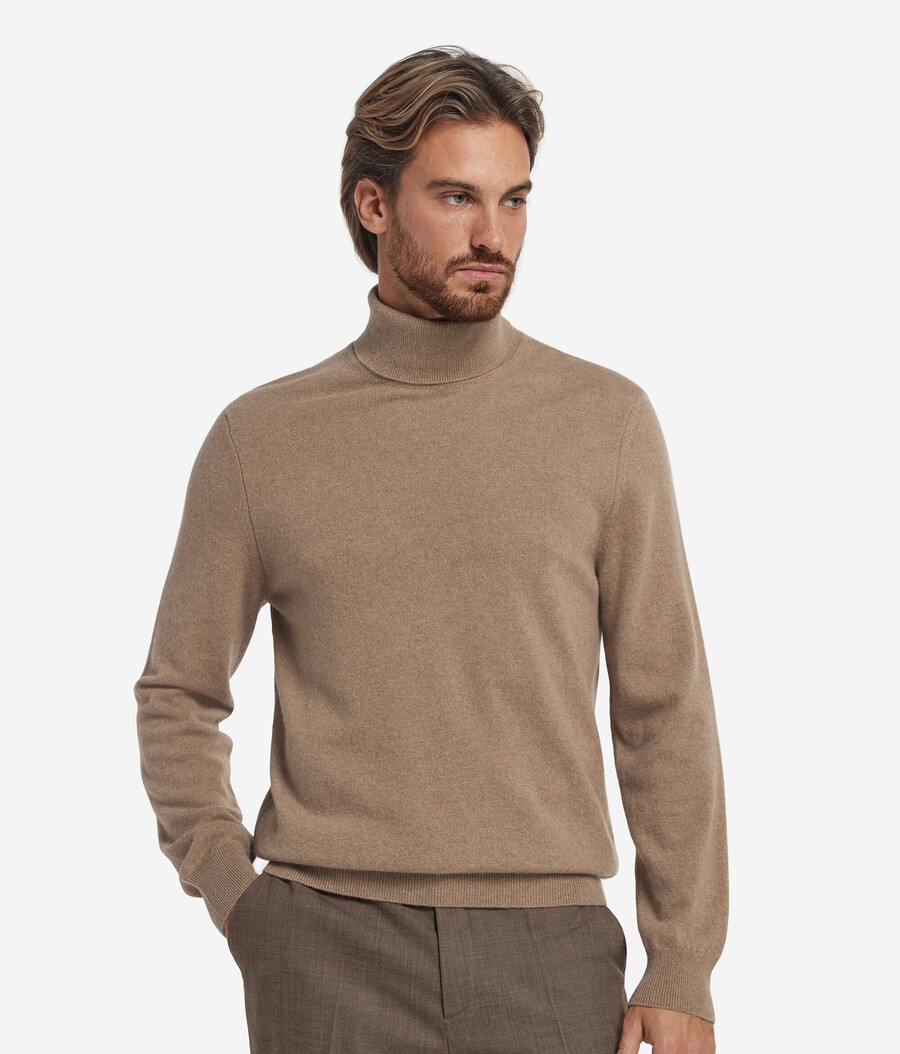 maglione a collo alto in cashmere ultra morbido