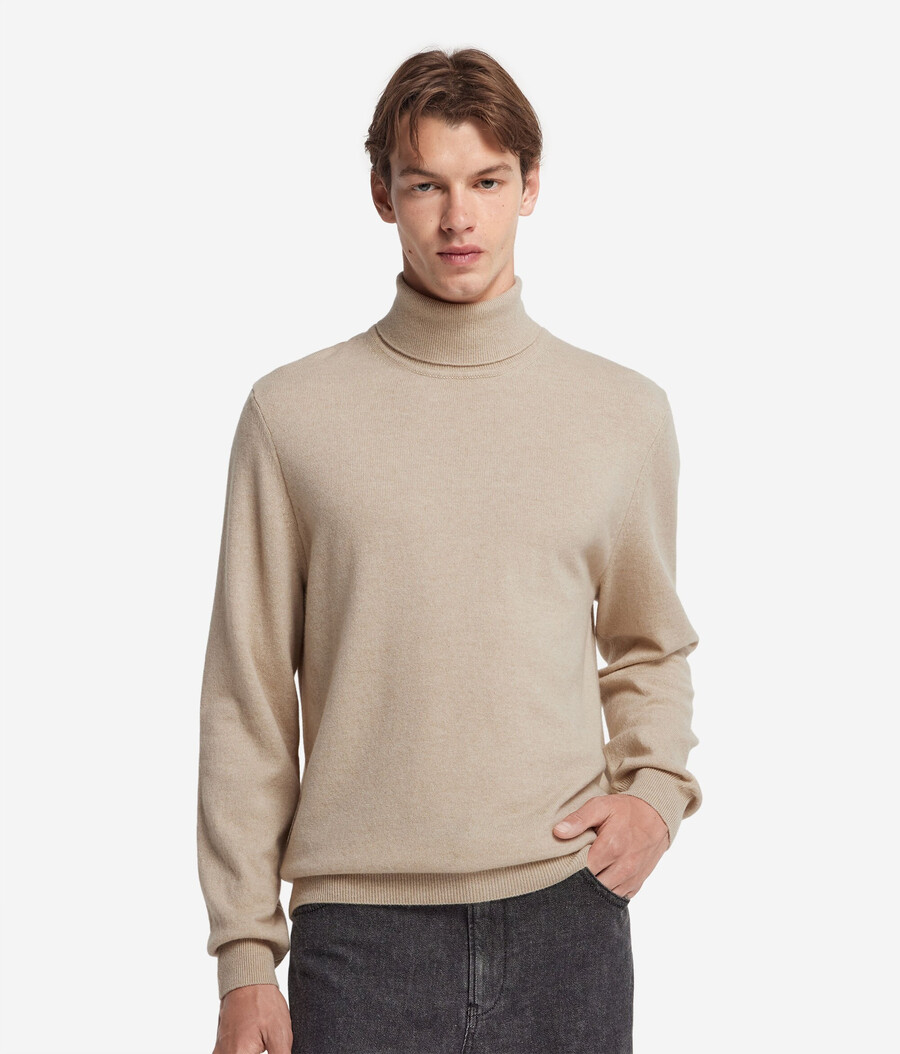 maglione a collo alto in cashmere ultra morbido