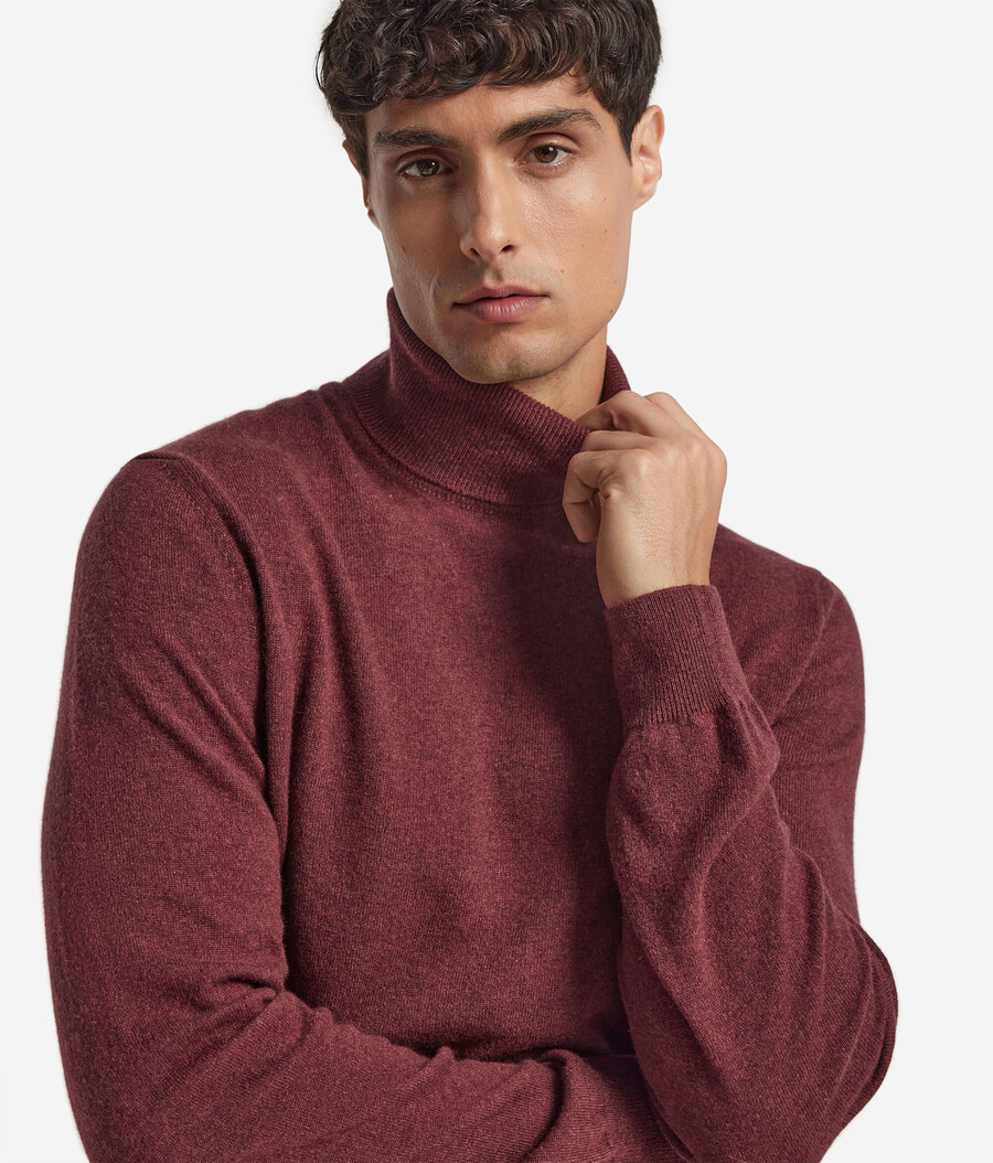 maglione a collo alto in cashmere ultra morbido