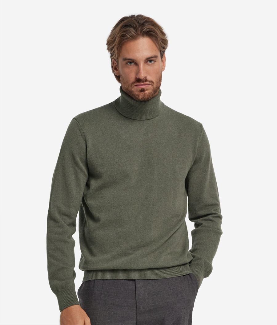 maglione a collo alto in cashmere ultra morbido