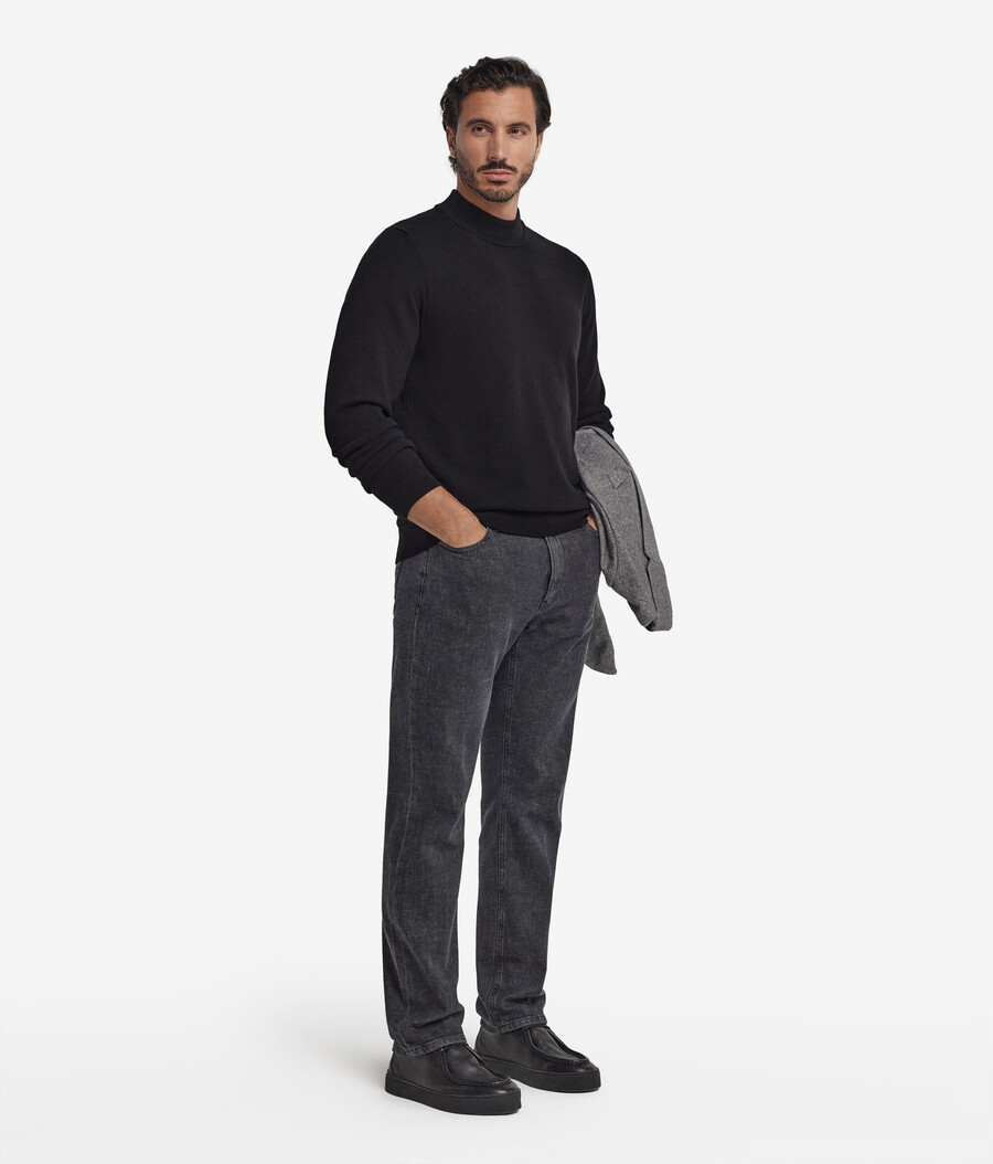 maglione a collo alto in cashmere ultra morbido