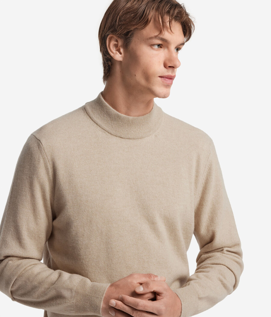 maglione a collo alto in cashmere ultra morbido