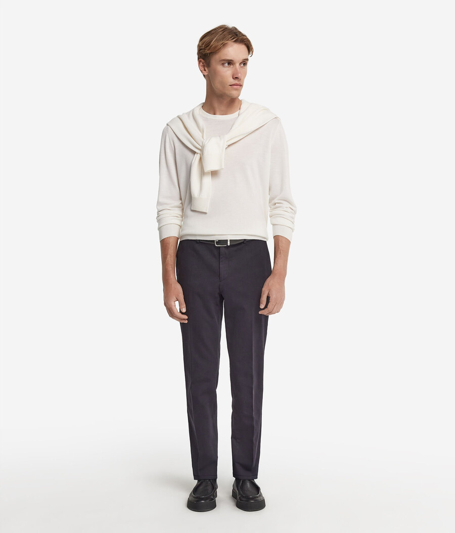 maglione girocollo in cashmere ultrafine