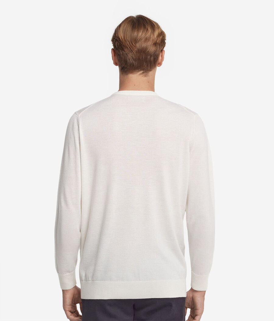 maglione girocollo in cashmere ultrafine